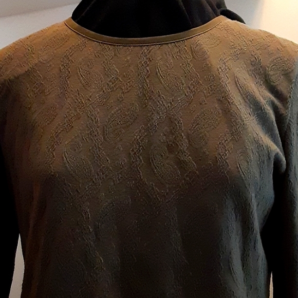 🎄sale Eddie Bauer Textured pullover long-sleeve vintage top Women's LP EUC - Picture 4 of 9